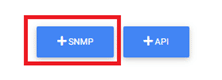 Bouton ajout d'une communauté SNMP sur l'extranet de la solution de supervision 3D Shwett
